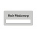 Бейдж металлический на магните под серебро с окошком  для hair мастера 
