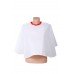 Пелерина для клиента 40 см  Контраст ТМ "Rio" красная 