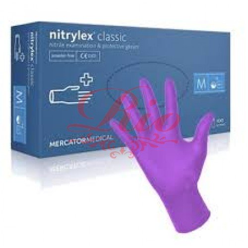 Рукавички Mercator Medical нітрилові Dark Blue M 200шт/уп.