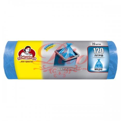 Пакеты для мусора "Помощница" 120л (20 шт)